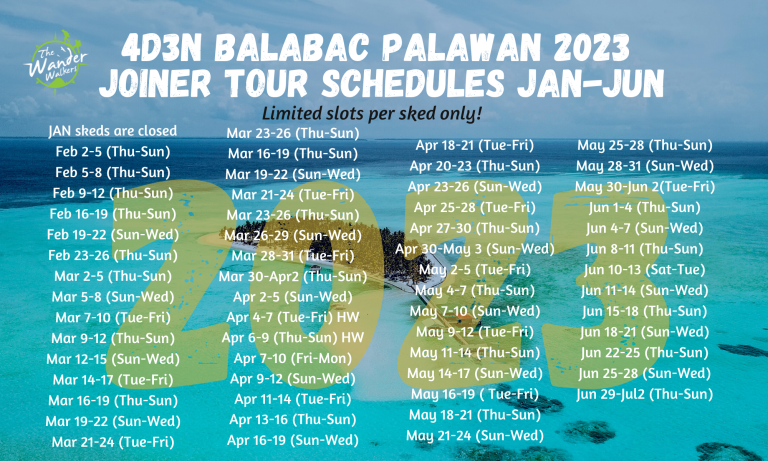 balabac tour package 2023